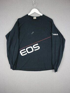 Eos Canon Vintage 2000s Camera Longesleeve Mens Large